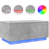 Maison Chic Klubska mizica - kavna mizica - Nizka mizica z LED lučkami betonsko siva 90x50x40 cm, (21751945) Cene