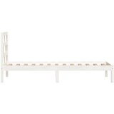  Okvir za krevet bijeli od masivnog drva 90x190 cm jednokrevetni | shoptok.hr