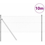  Stup za ogradu Srebrno 10 x 0,8 m (mreža 40 x 40 mm) Čelik | shoptok.hr