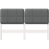  Tapecirani uzglavlje s uzglavljem Bijela i svijetlo siva 160 cm | shoptok.hr