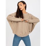 RUE PARIS Sweatshirt-RV-BL-8080.56-dark beige | Shoptok.si