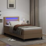  Krevet s opruga kutije Boja cappuccina 90 x 200 cm Umjetna koža | shoptok.hr