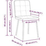vidaXL Jedilni stoli 2 kosa rumen žamet | Shoptok.si