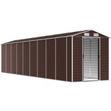  Vrtno spremište smeđe 191 x 810 x 198 cm od pocinčanog čelika | Eponuda.com