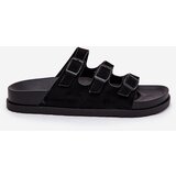 Boto Womens Slippers With Straps And Buckles Black Uliri | Shoptok.si