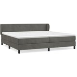 The Living Store Box spring postelja z vzmetnico temno siva 200x200 cm žamet - Box Spring Postelja, (21489594) | Shoptok.si