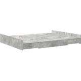  Krevet s ladicama Betonski sivi 150 x 200 cm Konstruirano drvo | shoptok.hr