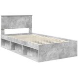  Okvir za krevet s uzglavljem Betonska siva 100 x 200 cm | shoptok.hr