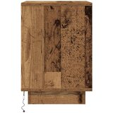  Noćni ormarić s LED svjetlima boja drva 38x34x50 cm | Eponuda.com