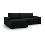 Micadoni Črna raztegljiva kotna sedežna garnitura iz tkanine bouclé (levi kot) Jodie – Home | Shoptok.si