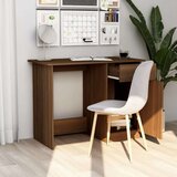 vidaXL Pisalna miza rjav hrast 100x50x76 cm inženirski les | Shoptok.si