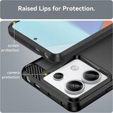 Techsuit Carbon Silicone maska za Xiaomi Redmi Note 13 Pro 5G / Poco X6 – crna | shoptok.hr