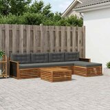  Set vanjskih sofa 6 pcs Prirodna i antracit 79 x 79 x 37 cm | shoptok.hr