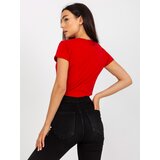 BASIC Feel Good Red cotton women's t-shirt BASIC | Shoptok.si