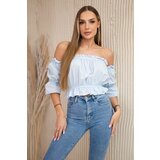 Kesi Azure blouse without shoulders | shoptok.hr