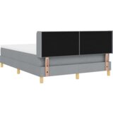  Krevet s kutijom s madracem svjetlosiva 140x200 cm tkanina | shoptok.hr
