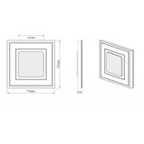 LDST KE-01-CB-BZ8 - LED svetlo za stepenište KELLY 8xLED/1,2W/230V sjajna crna | Eponuda.com