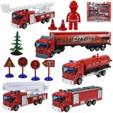 Magic Toys Fire Force: Set gasilskih vozil z dodatki | Shoptok.si