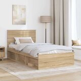  Okvir za krevet Sonoma 100 x 200 cm Čvrsto borovo drvo | shoptok.hr
