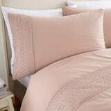 Catherine Lansfield Ružičasta posteljina za bračni krevet 200x200 cm Broderie Anglaise – | shoptok.hr