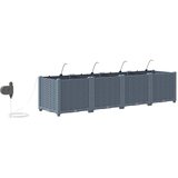  Vrtna saksija 4 pcs Svijetlo siva 160 x 40 x 37,5 cm Plastika | Eponuda.ba