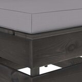  Modularna srednja sofa s jastucima od sivo impregniranog drva Siva | shoptok.hr