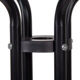 springos stakleni okrugli vrtni stol, crni 60 cm | shoptok.hr