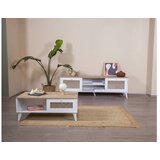 Hanah home goose - white, oak whiteoak coffee table | Eponuda.com