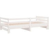 vidaXL Dnevni ležaj na izvlačenje bijeli od borovine 2 x (90 x 200) cm | shoptok.hr