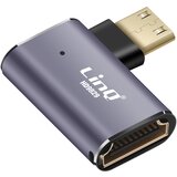 LINQ Adapter Video 8K UHD HDMI Ženski na Mini HDMI Moški Sklonjen Levo, Siva, (5000220190) Cene