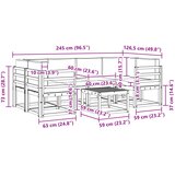  Set vanjskih sofa 7 kom. Prirodna i antracit | shoptok.hr