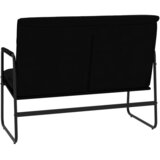  Klupa crna 100 x 64 x 80 cm od umjetne kože | Eponuda.com