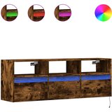  Zidni TV ormarić LED boja dimljenog hrasta 130x31x45 cm | shoptok.hr