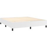  Okvir za krevet s oprugom bijela 160x200 cm od umjetne kože | shoptok.hr