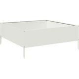  Povišena vrtna gredica bijeli 100x100x25 cm od čelika | shoptok.hr