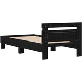  Krevetna konstrukcija Crni hrast 75 x 190 cm Konstruirano drvo | shoptok.hr