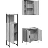  3-dijelni set kupaonskih ormarića boja hrasta sonome drveni | shoptok.hr