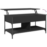  Stolić za kavu crni 100 x 50 x 50 cm konstruirano drvo i metal | shoptok.hr