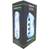 Fleshlight Fleshskins Grip Blue Ice - na obeh koncih odprt masturbator (moder) | Shoptok.si