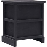  Noćni ormarići 2 kom crni 38 x 28 x 45 cm od drva paulovnije | Eponuda.com