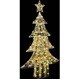 vidaXL Božično drevo med 160 LED Toplo bela 150 cm PET | Shoptok.si