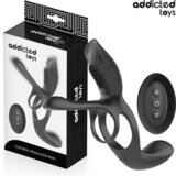 Addicted Toys Cock VIBRACIJSKI EREKCIJSKI OBROČEK Addicted Toys Double - dvojni obroček, vibrator za pare, stimulacija klitorisa in G točke, daljinec Cene
