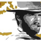  Ručno slikane slike na platnu na platnu POP Art Clint Eastwood 3-dijelna () | shoptok.hr