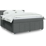 vidaXL Okvir kreveta s oprugama i madrac svjetlosivi 180x200cm tkanina | shoptok.hr