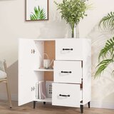  Komoda bijela 69 5x34x90 cm od konstruiranog drva | shoptok.hr