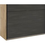 MID.YOU omara z drsnimi vrati, barve grafita, barve hrasta | Shoptok.si