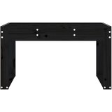  Vrtna klupa crna 80 x 38 x 45 cm od masivne borovine | Eponuda.com
