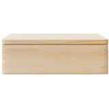  Drvena kutija s poklopcem 40x30x13 cm Puno drvo Bor | shoptok.hr