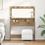 vidaXL Artisan hrast Konstruirano drvo 100 x 41 x 135 cm Ogledalo | shoptok.hr