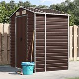 vidaXL Vrtna lopa rjava 191x130x198 cm pocinkano jeklo | Shoptok.si